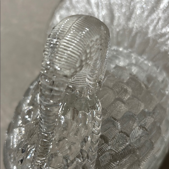 Vintage Clear Glass Turkey Figurine Candy Dish - Picture 2 of 9